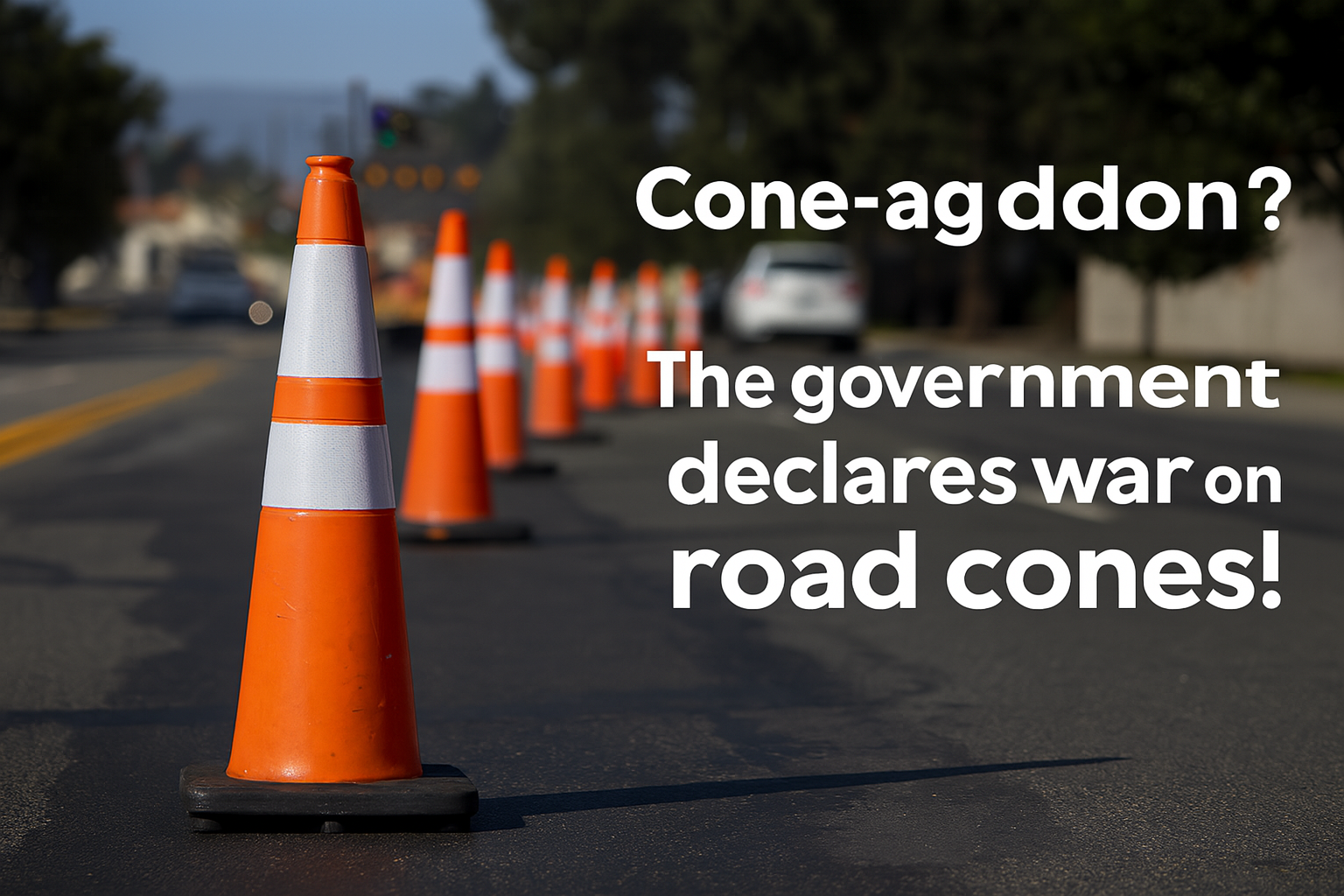 🚧 Cone-ageddon? The Government Declares War on Road Cones! 🎉